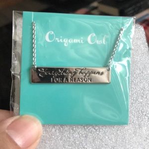 Sliver Origami Owl necklace